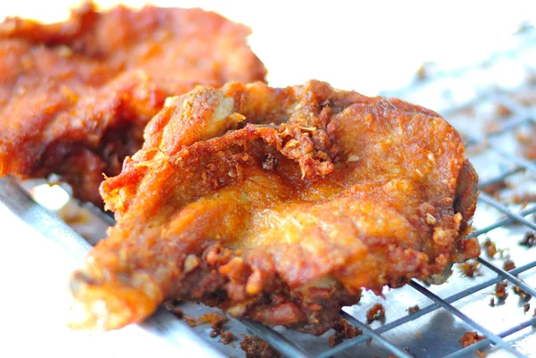 Chicken fried in soft light — Stock Photo, Image