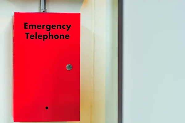 Caixa de segurança de chamadas de emergência por telefone — Fotografia de Stock