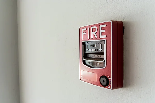 Fire Alarm near door fire — Stock Photo, Image