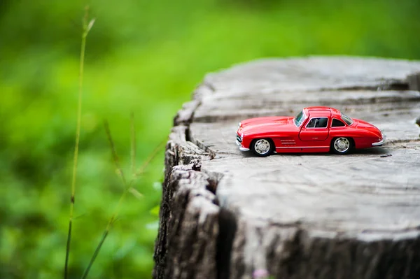 Deporte modelo de coche en la naturaleza lugar  . — Foto de Stock