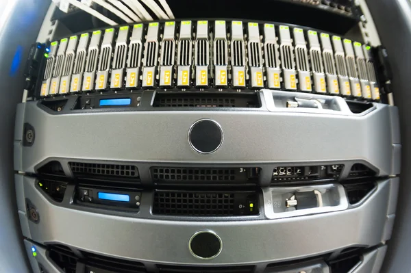 Network servers in data room . — Stock Photo, Image