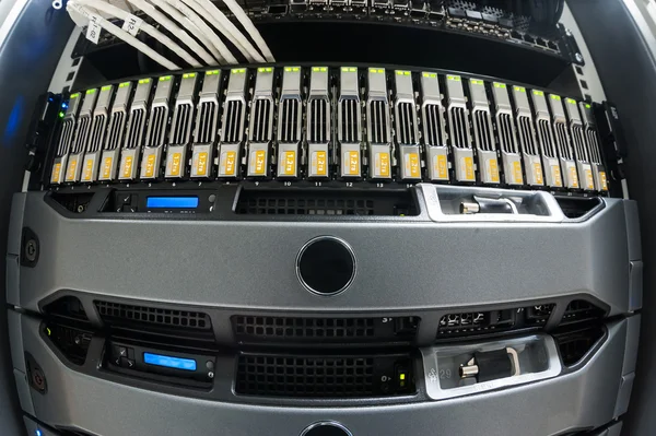 Network servers in data room . — Stock Photo, Image