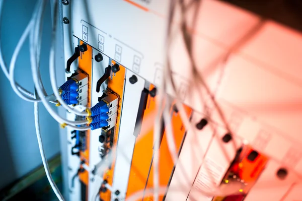 Core switch technology in network room place — Stock Photo, Image