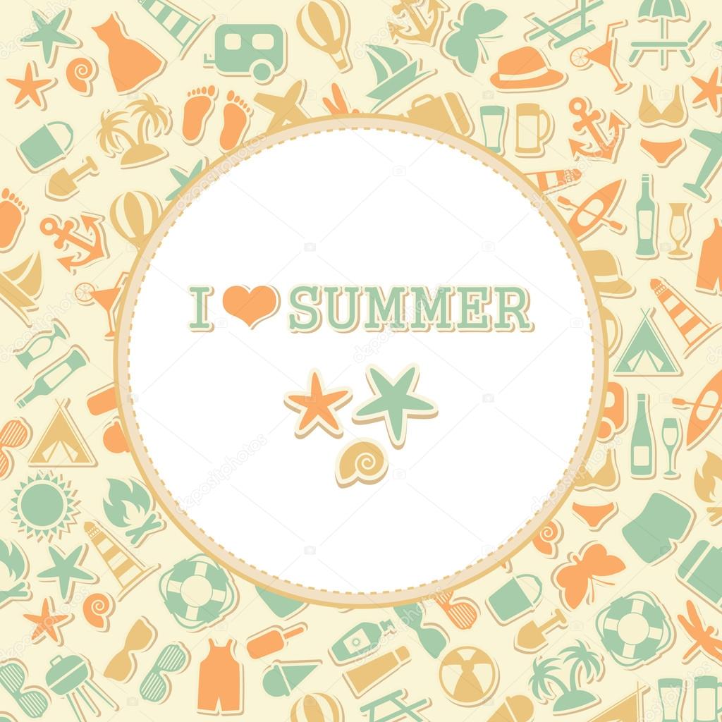 Vector summer background,