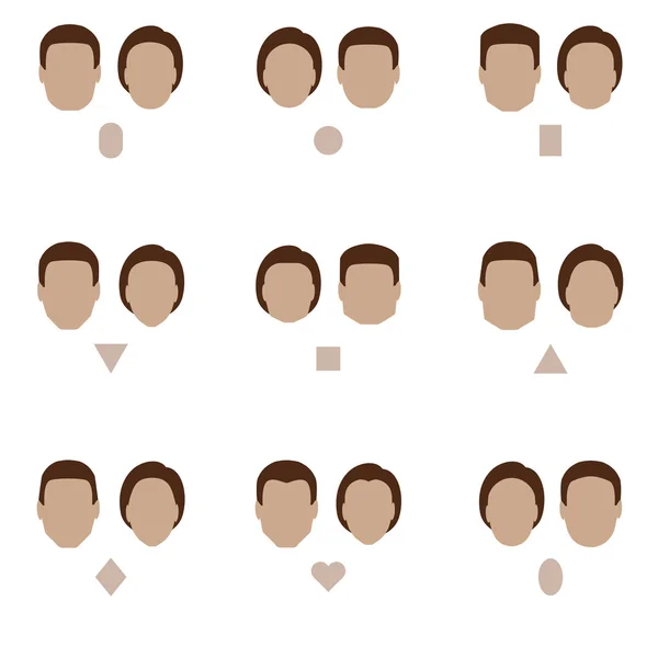 Face shape, Royalty Free Stock Vectors