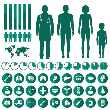 Vector medical infographic, clipart