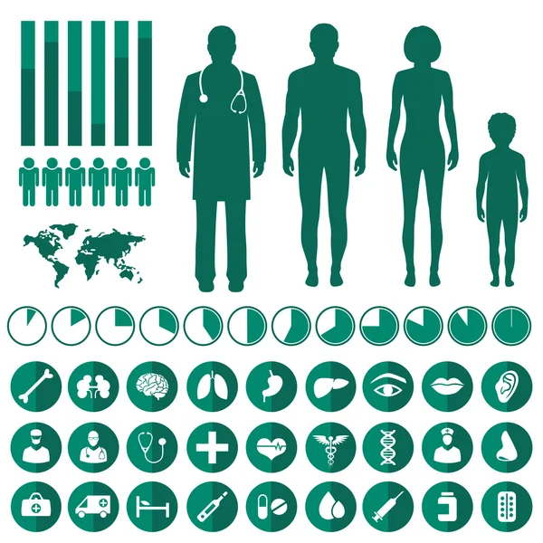 Vector medical infographic, — Stock Illustration Vector medical infographic, Vector Graphics