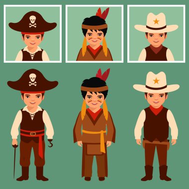 korsan, kovboy, Hintli