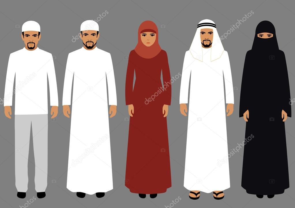 arabic people, man and woman