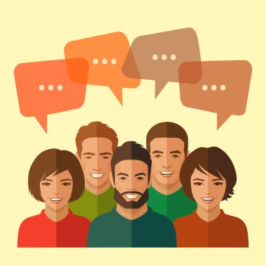 gülümsemek insanlar grubu