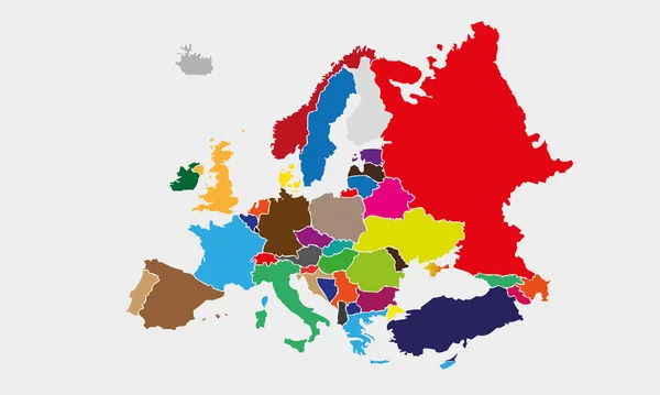유럽의 지도 — 스톡 벡터