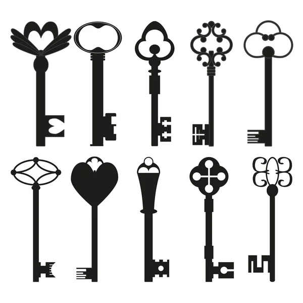 Vintage keys — Stock Vector