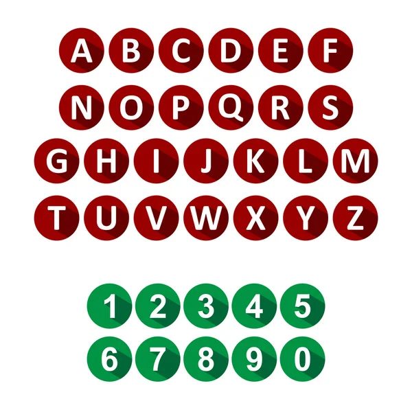 Alfabe ve numaralar simgeler