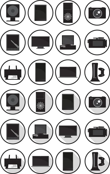 Conjunto de ícones eletrônicos —  Vetores de Stock