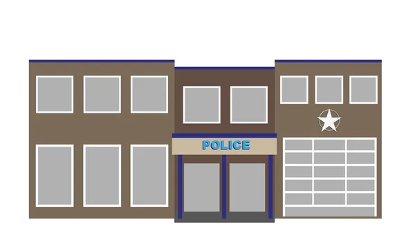 Vektor rendőrségi épület — Stock Vector