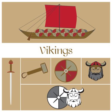 Vektör viking savaşçısı
