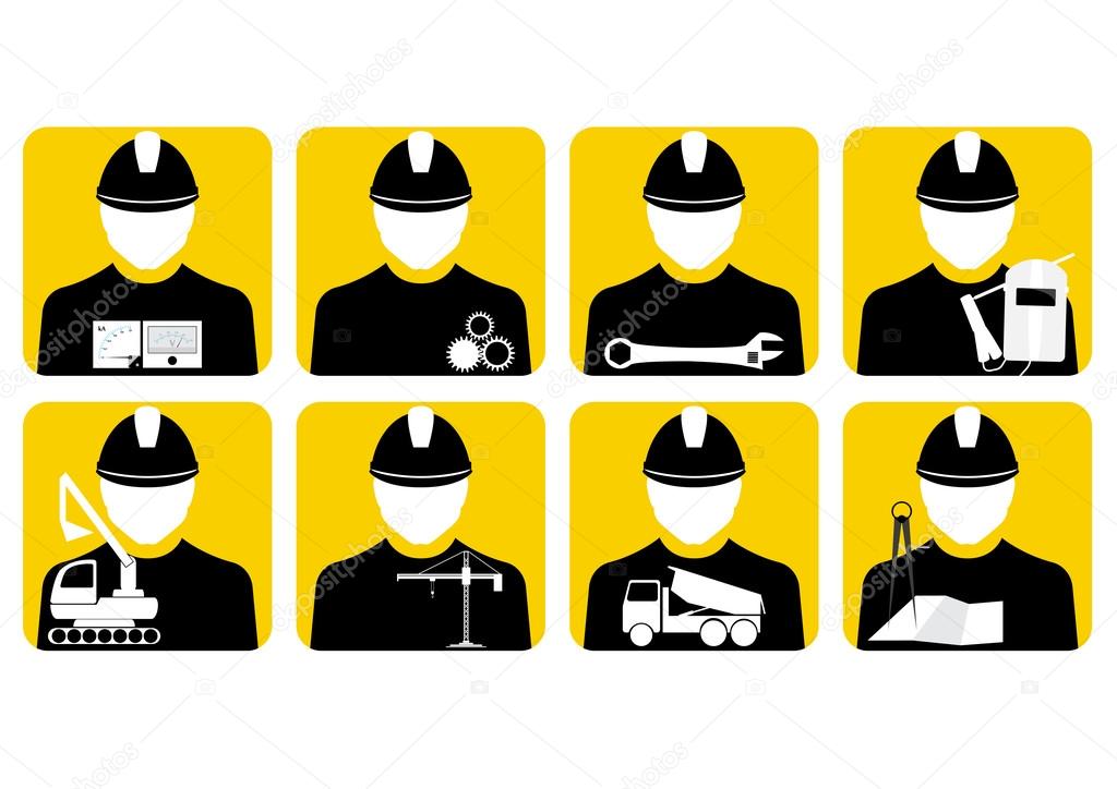 Vector workers illustrations