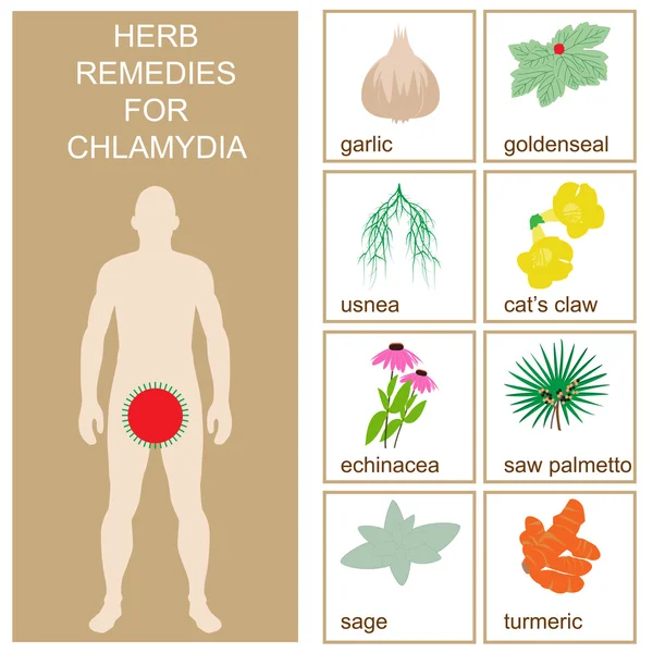 Środki zaradcze Chlamydia — Wektor stockowy