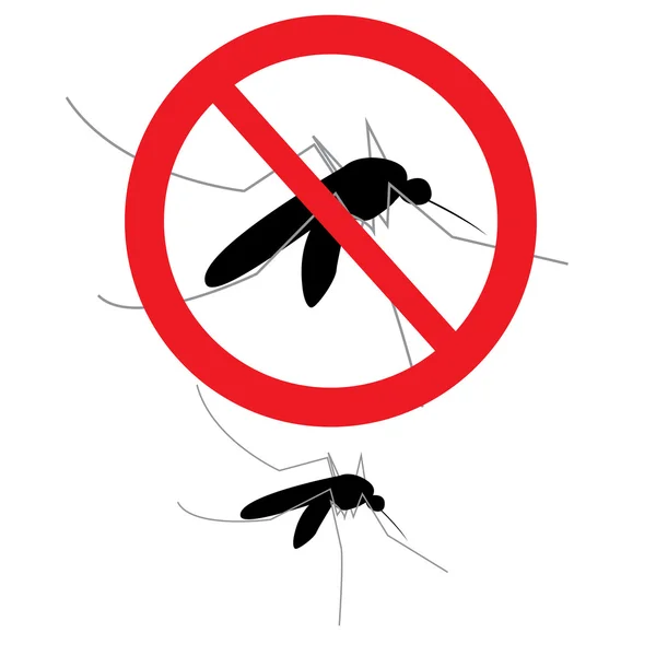 Anti mosquito sign — Stock Vector