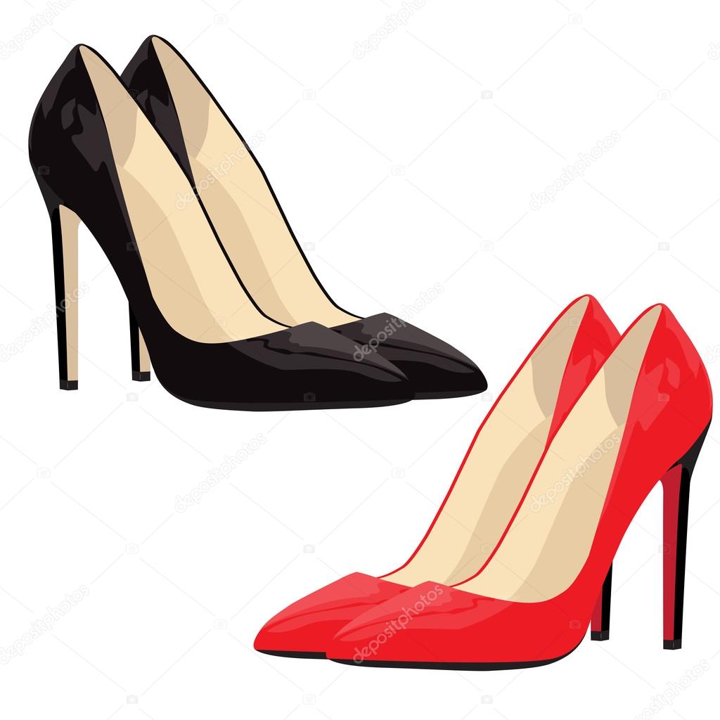 Black and red shoes Stock Vector Image by ©paveu #77887798 Black and red shoes Stock Vector Image by ©paveu #77887798