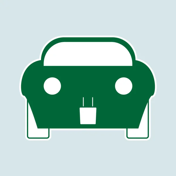 Elektromos autó ikon — Stock Vector