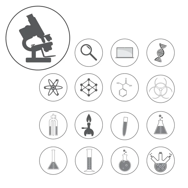 Science icons — Stock Vector