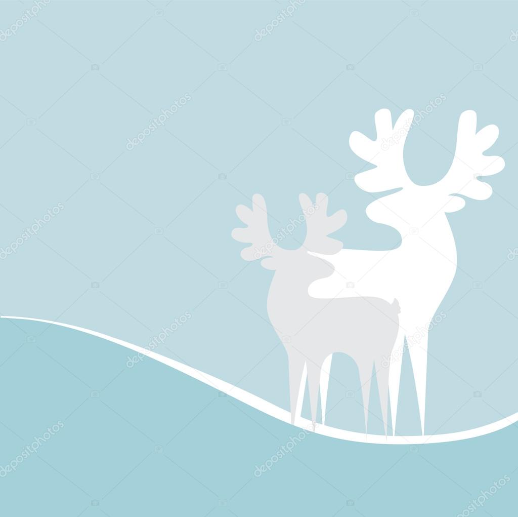 vector christmas reindeer background