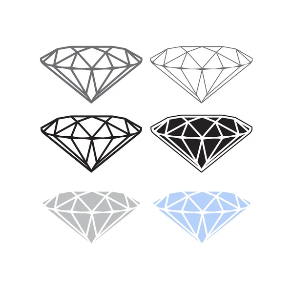 Icona di diamante vettoriale — Vettoriale Stock