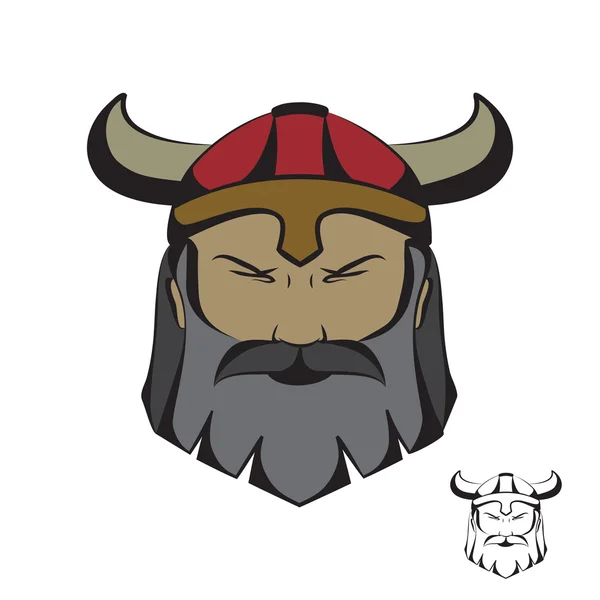 Vetor viking cabeça — Vetor de Stock
