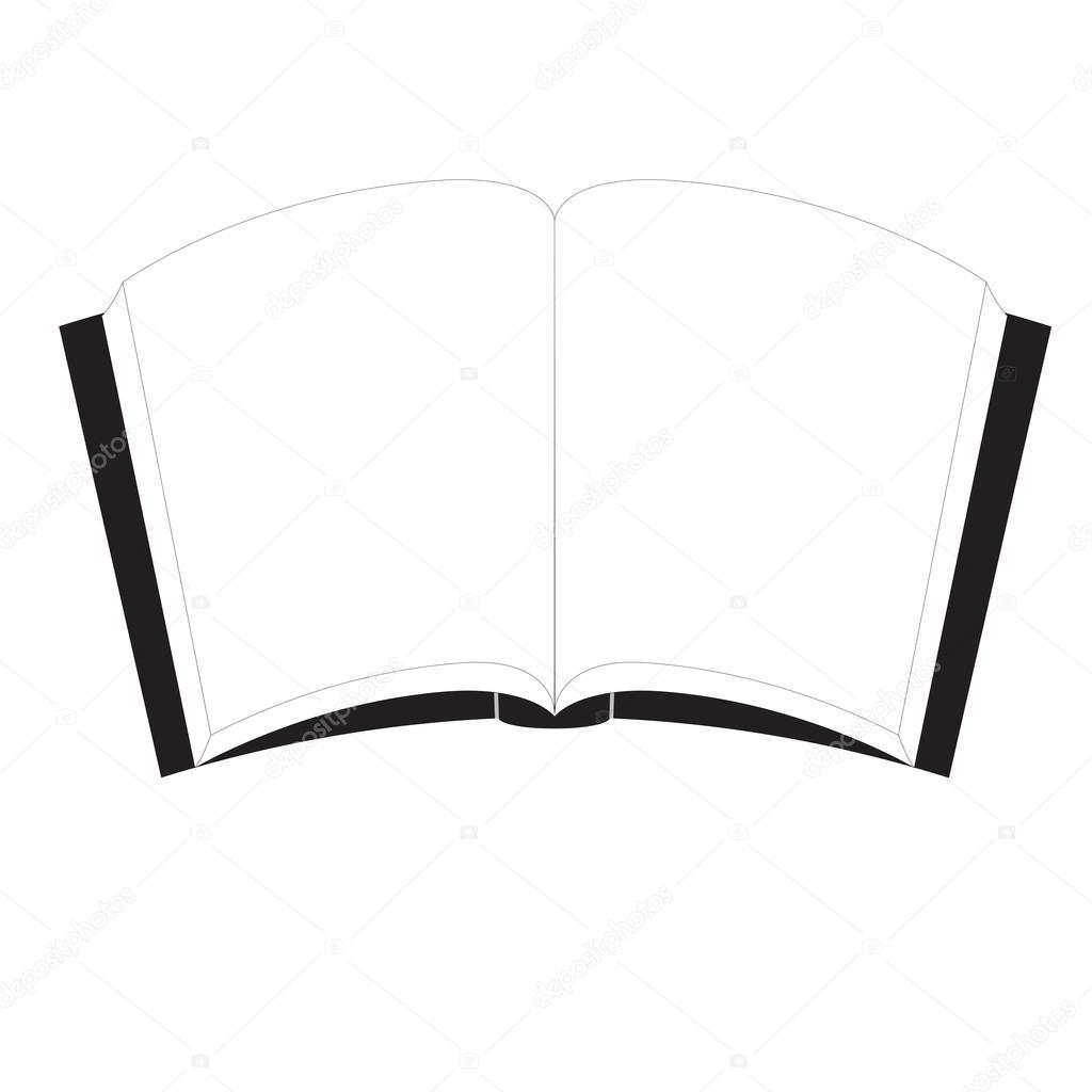 illustration of open book