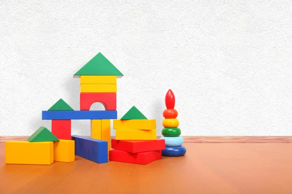 Color blocks on the floor — Stock Photo, Image