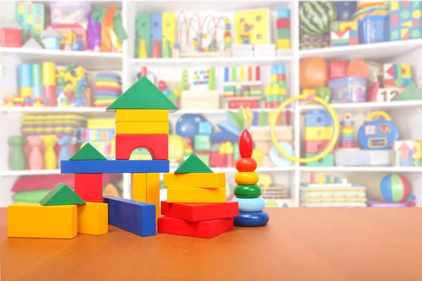 Color blocks on the floor — Stock Photo, Image