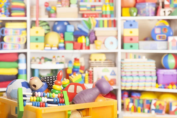 Box with toys — Stock Photo, Image