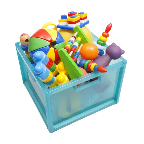 Box with toys — Stock Photo, Image