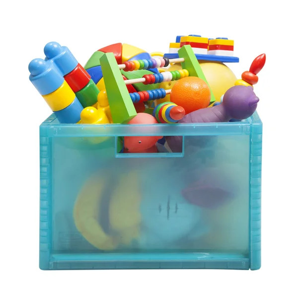 Schachtel mit Spielzeug — Stockfoto
