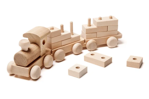 Wooden train — Stock Photo, Image