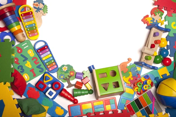 Border of very many toys — Stock Photo, Image