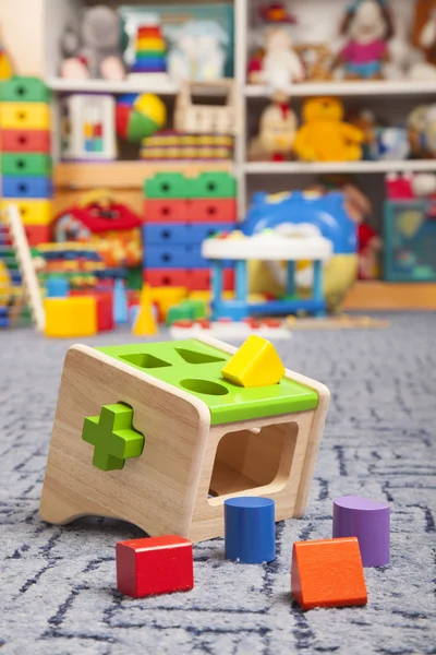 Wooden color toys — Stock Photo, Image