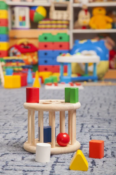 Wooden color toys — Stock Photo, Image