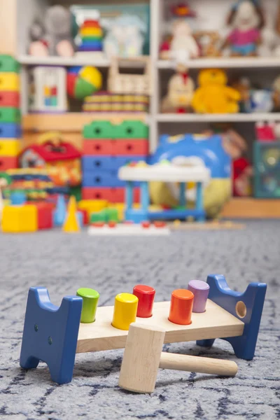 Houten kleur speelgoed — Stockfoto