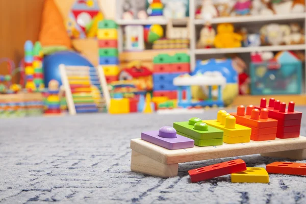 Wooden color toys — Stock Photo, Image