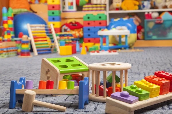 Wooden color toys — Stock Photo, Image