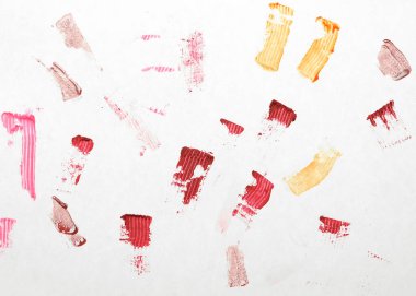 Beyaz arkaplanda ruj lekesi dokusu fotoğrafı.