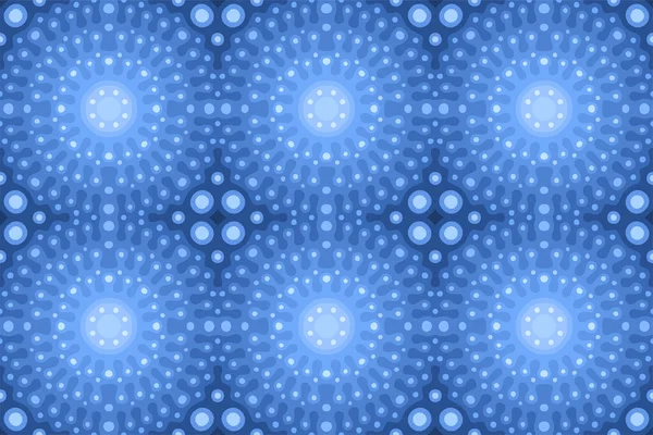 Синий Паутинистый Фон Блестящим Безseamless Плиточным Узором — стоковый вектор
