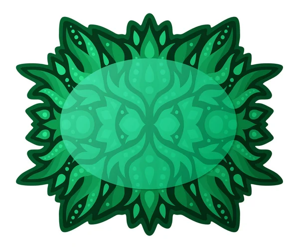 Hermosa Ilustración Colorida Con Patrón Verde Abstracto Con Espacio Copia — Vector de stock