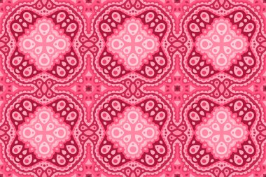 Doğu pürüzsüz kiremit desenli güzel pembe ağ arkaplanı