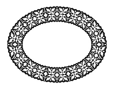 İzole edilmiş siyah peri çerçevesi ve beyaz kopya uzayı ile güzel tek renkli illüstrasyon