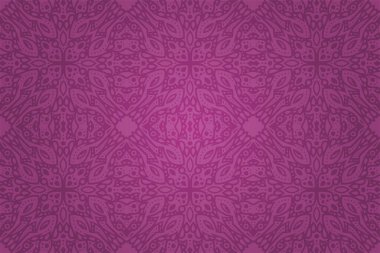 Soyut mor dikişsiz desenli güzel vektör çizimi