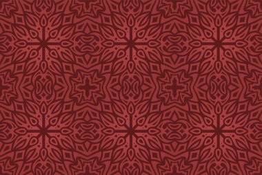 Soyut kırmızı dikişsiz desenli güzel bir vektör fantezi arkaplanı