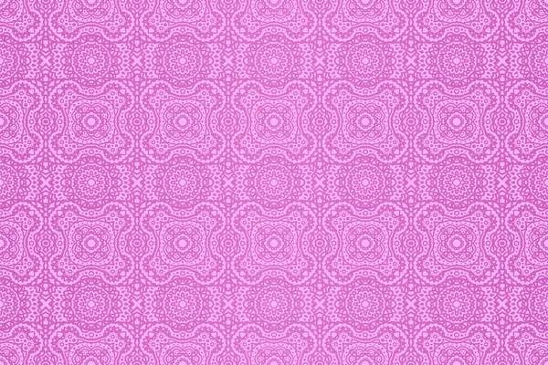 Beau Fond Vectoriel Avec Motif Sans Couture Rose Oriental Coloré — Image vectorielle